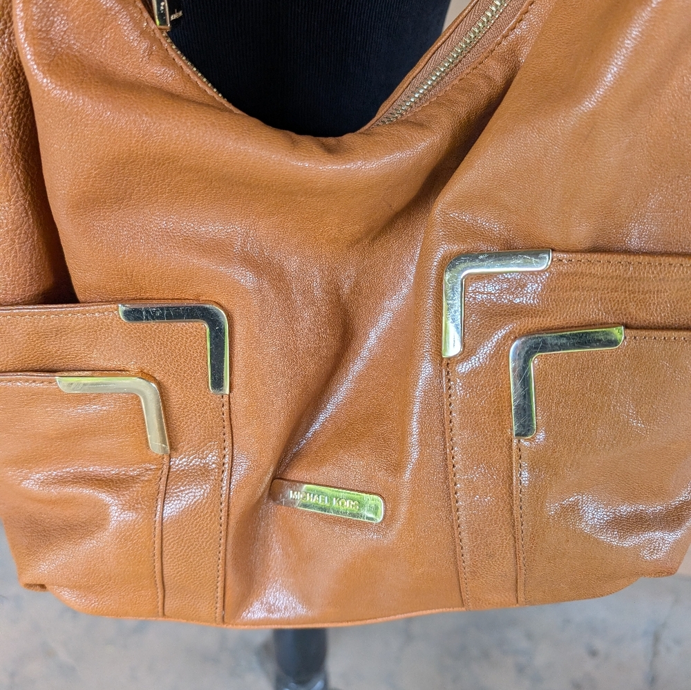 Michael Kors Nolita Caramel Hobo Bag - Picture 2 of 8